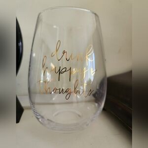 Stemless wine glass